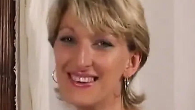 Estelle Clark Takes a Monster Cock on Camera - Blonde Mature MILF Gets Fucked