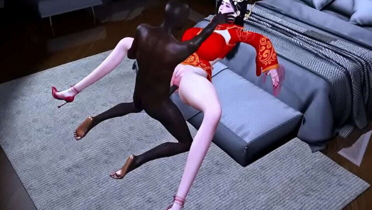 Cute 3D Anime Teen Gets a Creampie in Doggystyle