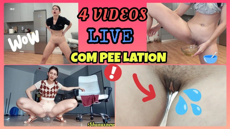 Shanaxnow's Hot Live Piss Compilation: Golden Shower in a Bowl