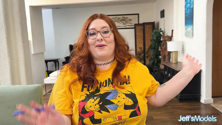 Chubby Redhead Plumper Craves Huge BBC - Behind the Scenes
