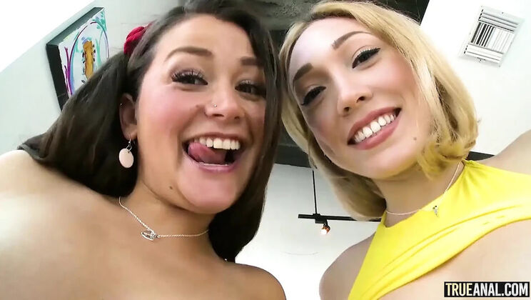 Allie Haze & Lily Labeau Get Their Assholes Drilled Hard | True Anal