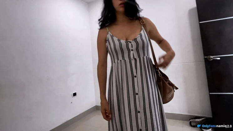 Colombian Babe Uses Her Beautiful Mouth to Give Me a Handjob and Swallow Every Drop