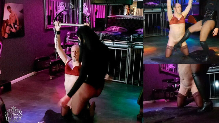 Mistress Luciana Punishes My Balls With Electric Shocks and Brutal Kicks