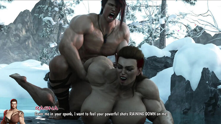 Conan Gets Railed by Ragna in Steamy Bath, Then Takes a Creampie and Facials Her Tits