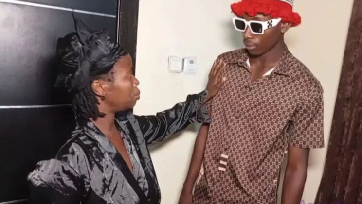 Ebony Juicybutt Seduces and Fucks Her Neighbor's 20 Year Old Stepson and He Cums Inside Her Sweet Pussy