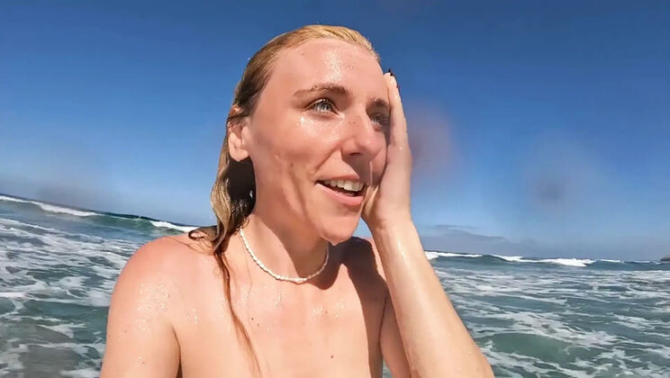 Sav Moolah Nude Beach Facial Blowjob POV