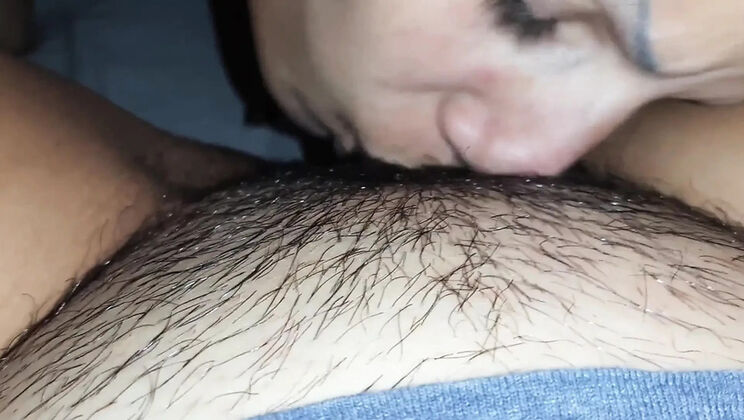 Lesbian Licks Her Clit and Squeezes with Lips Until She Cums in Mouth