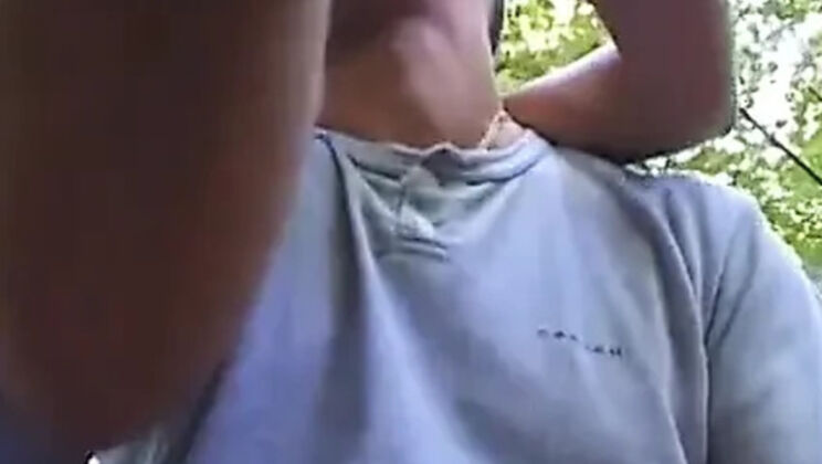 Anal sex in the forest with a skinny blonde slut