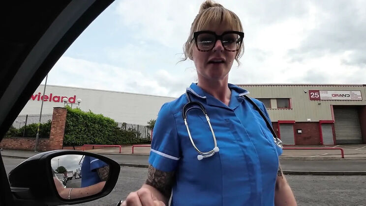 Real Nurse Fucks Me in Hospital POV – Amateur MILF in Glasses & Stockings