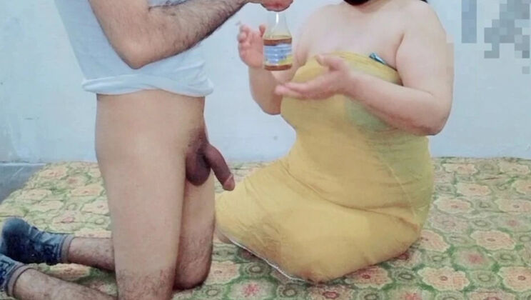 Oiled Cowgirl Gives Big Cock a Rough Massage and Rides It Hard